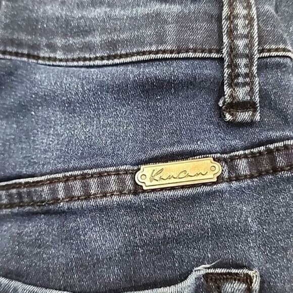 Kancan 1 Skinny Jeans mid-rise Dark Wash Denim Women's Juniors 24 1 - Picture 5 of 7